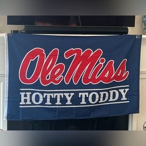 Ole Miss Blue and red flag used once- brand new. Great for a dorm wall